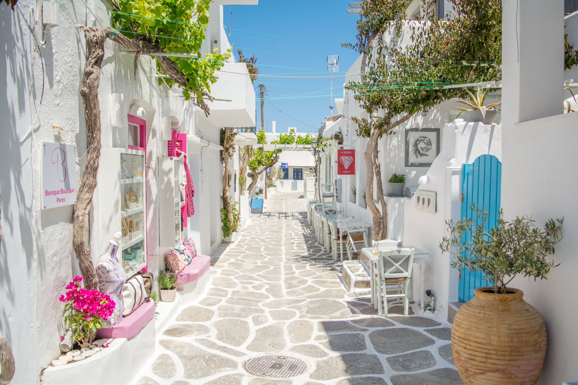 What is the most beautiful town in Paros